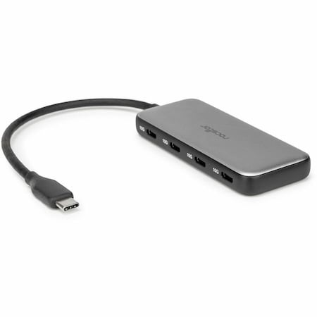 Rocstor PREMIUM USB-C HUB - USB-C TO QUAD USB-C 3.1 GEN2 10GBPS PORTS - USB-C MALE INPUT Y10A317-S1