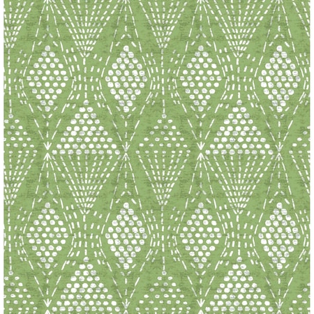 A-Street Prints Grady Green Dotted Geometric Wallpaper 4081-26319