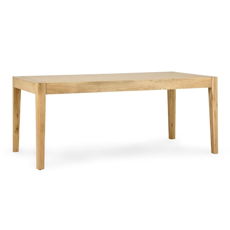 Homeroots 72" Natural Solid Wood Dining Table 549037