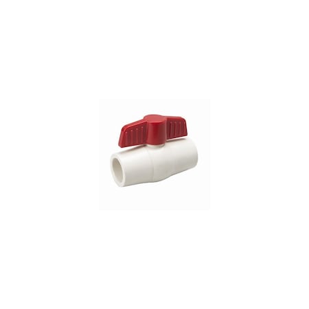 B&K ProLine 6700CTS Series 107-124HN Ball Valve, 3/4" Slip x Slip Connection, 100 psi, CPVC Body, White 107-124