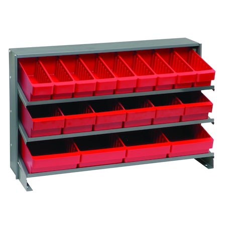 Quantum Storage Systems BENCH PICK RACK W/9 RED BINS QPRHA-567RD