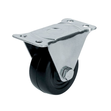 Surtek Rubber Fixed Caster 3in RH7F