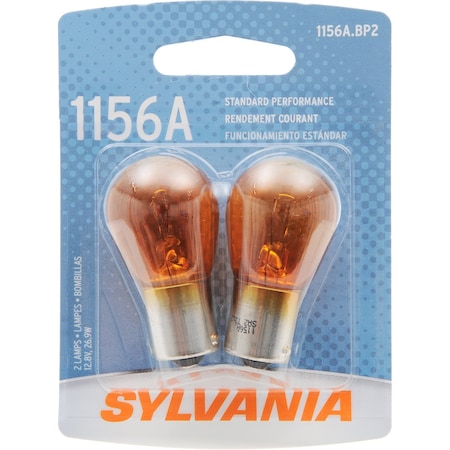 Sylvania Bulbs, 26.9 W, 12.8 V, Amber 1156A.BP2