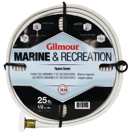 Gilmour Safe Hose, 12 in ID, 25 ft L, White 884251-1001