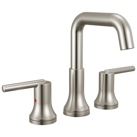 Delta Trinsic Two Handle Widespread Bathroom Faucet In Stainless 3554-SSMPU-DST