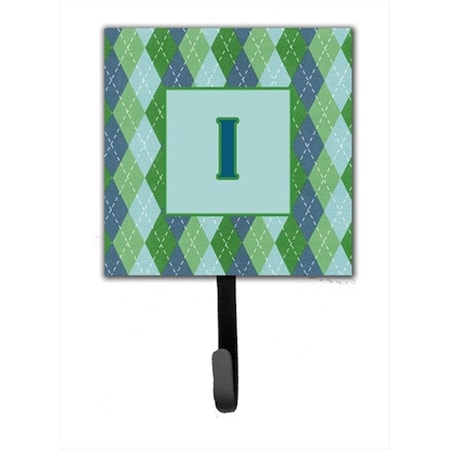 Carolines Treasures Letter I Initial Monogram - Blue Argoyle Leash Holder Or Key Hook CJ1020-ISH4