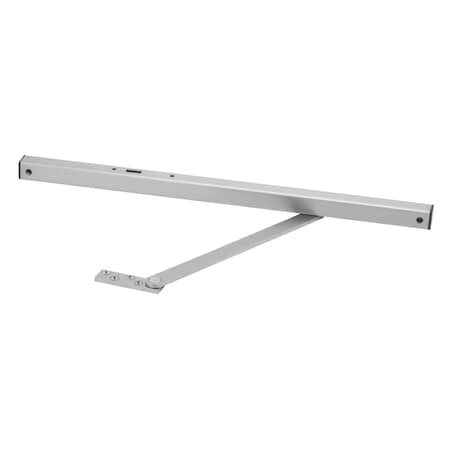 Glynn Johnson Heavy Duty Surface Overhead Stop Only, Size 4, Angle Jamb Bracket, Satin Stainless Steel Finish, No 904S-US32D J