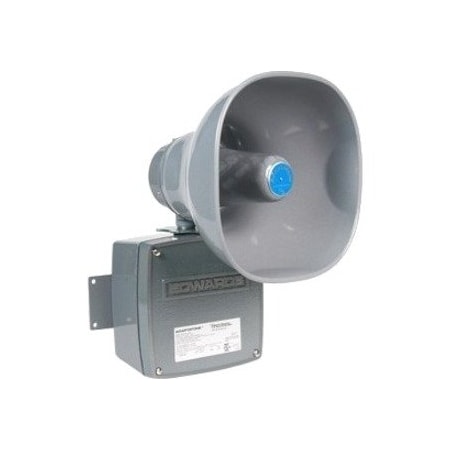Edwards Signaling Multi-Tone Signal, Horn, Continuous, 24V AC/DC, 110 dB, Zinc Alloy, Gray, Conduit, Surface Mount 5531M-24AQ