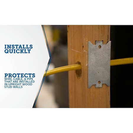 Southwire Cable Protection Plate, NOVAL Accessory, Steel SP-3-MS