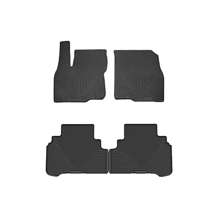 Weathertech Black, Front and Rear All Weather Floor Mats W451-W452