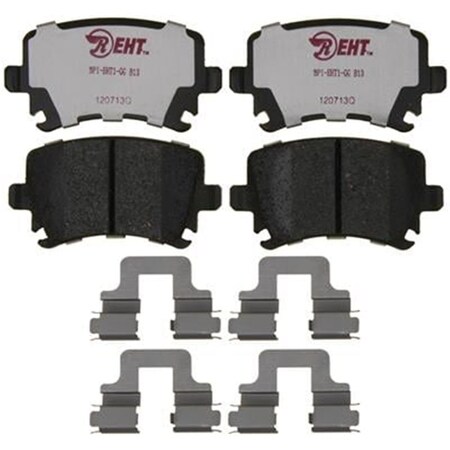 R/M Brakes RM Brakes EHT1108H Ceramic Brake Pad Set With Hardware R53-EHT1108H