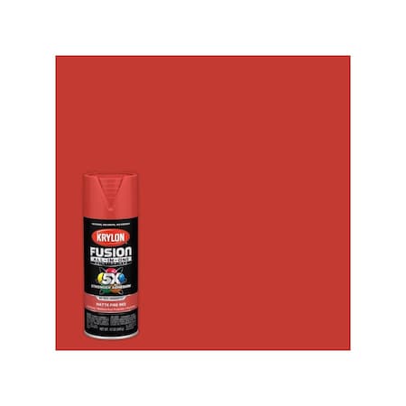 Krylon Paint+Primer Spray Paint Fusion All-In-One Matte Fire Red 12 oz Fire Red K02756007