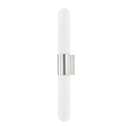 Hudson Valley Lighting Carlin 2 Light Wall Sconce 4.5 In. Polished Nickel 1702-PN