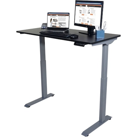 Victor Technology Electric Sit-Stand Desk, 48 in W, Black DC840B