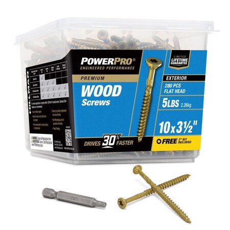 Hillman Deck Screw Pp #10X3-1/2" 48614