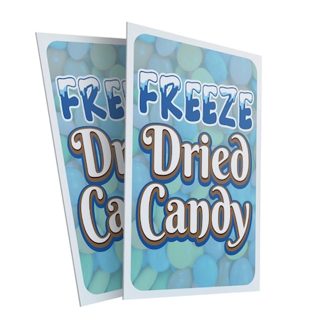 Signmission Freeze Dried Candy, Plastic Signs Only 24 Inch x 36 Inch, Corrugated Plastic, 2PK CSB-2436-2PACK-30378
