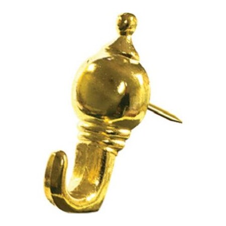 Hillman 3Pk Brs Push Pin Hanger 122210