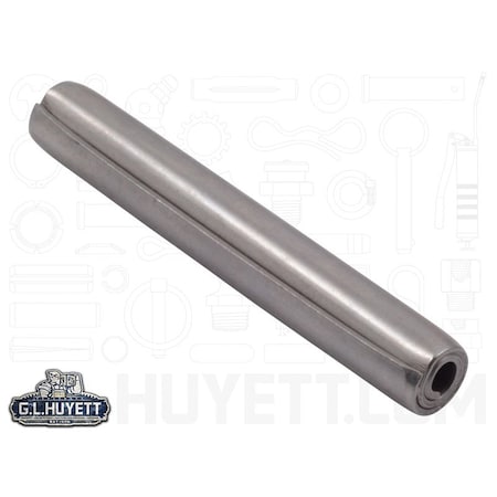 Huyett Coiled Spring Pin, Heavy Duty, 420 Stainless Steel, 0.500 in Dia x 3.500 in Length SPCSP-500-3500H