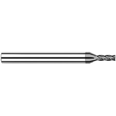 Harvey Tool 0.0550in (1.4 mm) Cutter DIA x 0.2750in L of Cut Carbide Square End Mill, 4 Flutes, CVD Diamond 9um 936655