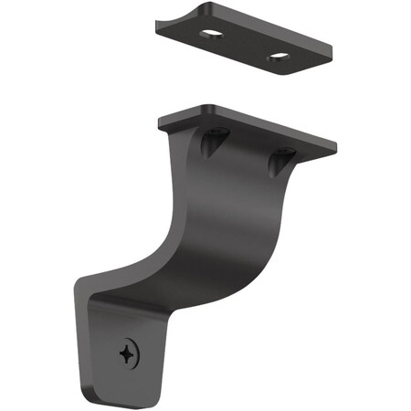 Homepage 3 in. Cooper Handrail Bracket  Matte Black, 5PK HO3244601