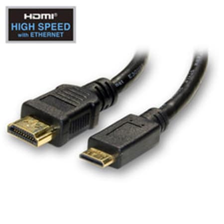 Cable Wholesale Mini HDMI Cable, High Speed with Ethernet, HDMI Male to Mini HDMI Male Type C, 6 foot CA450899