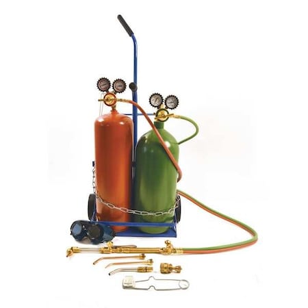Uniweld Oxygen and Acetylene Cylinder, CA552 KLT550-5TR