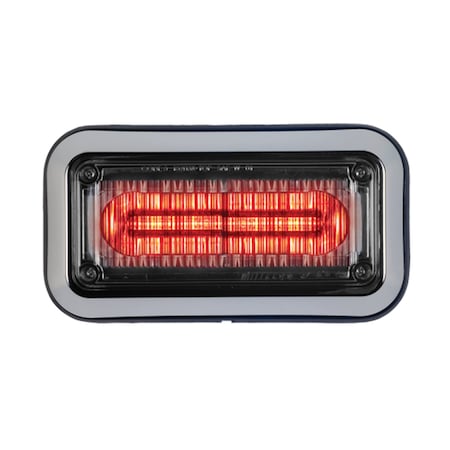 Code 3 LED PrizmIi With Bezel, Red, 3"X7" 3712CRBZ-75
