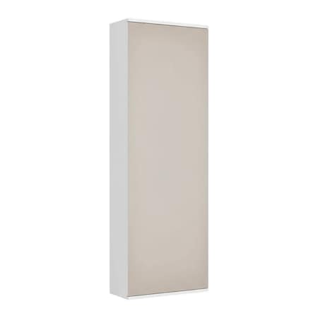 Homeroots White Ten Pair Wall Mounted WoodShoe Rack 478443