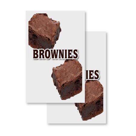 Signmission Brownies, Vinyl Decals Only 24 Inch x 36 Inch, Vinyl Decal, 2PK DSB-2436-2PACK-Brownies