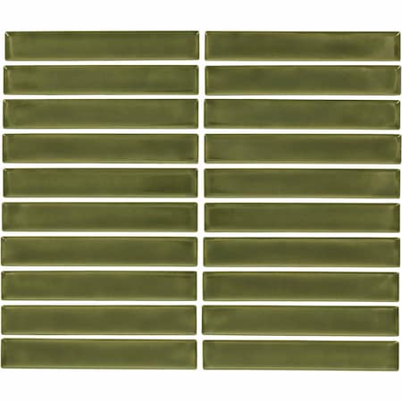 Daltile Artcrafted 1in. x 6in. Glazed Ceramic Mosaic Tile 10.00 SQFT Per Carton, 10PK AC26STJ16MSGL