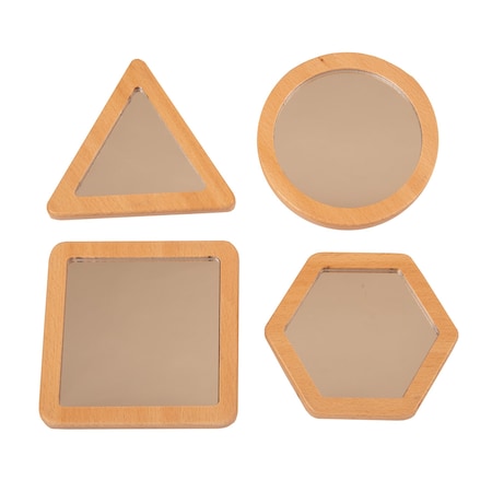 Learn Well Little Looking Shape Mirrors, 4-Piece Set YD-E0321
