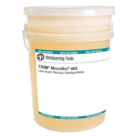 Trim Coolant, MicroSol 465, Semisynthetic, 5 gal, Pail, Light Yellow to Amber MS465-5G