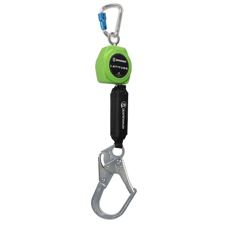 Safewaze Latitude 11ft Single Web SRL: Alu Carabiner, Rebar Hook 024-5424