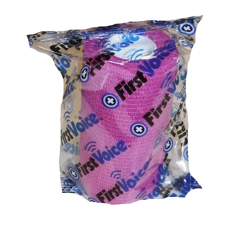 First Voice Self-Adhesive Bandage, 4" x 5yds, Bright Pink TS-3190- BP
