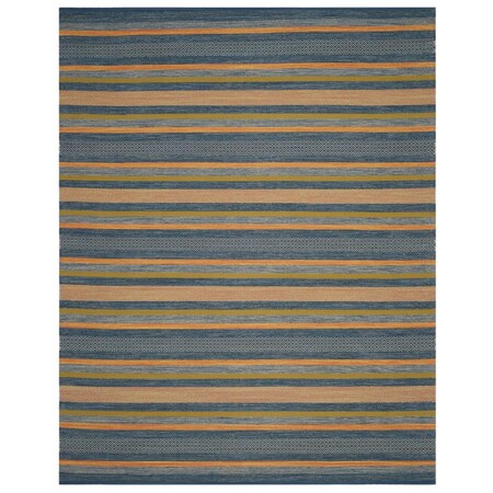 Safavieh Montauk Hand Woven Large Rectangle Area RugBlue & Orange 8 x 10 ft. MTK213A-8