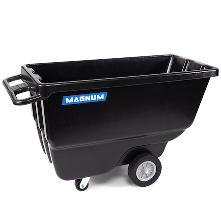 Magnum Tool Tilt Truck, 1/2 Cu. Yd. Capacity Dump Cart with Heavy Duty 12 in Wheels & 5 in Casters for Handling DUC12A