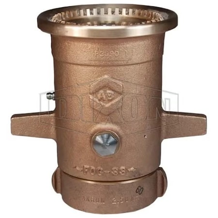 Dixon Monitor Nozzle, 2-1/2 in Inlet, Brass Body AK4450NST