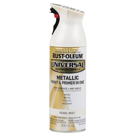 Rust-Oleum Spray Paint, Pearl Mist, Mist Metallic, Solvent, 11 oz 261411