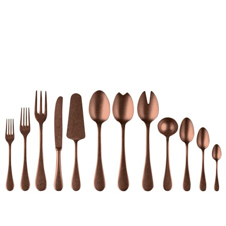 Mepra Vintage Pewter Flatware Set - 67 Pieces - Bronze 1098VI22067