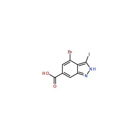 Ak Scientific 4-Bromo-3-iodo-1H-indazole-6-carboxylic acid (5mg), CAS 885523-54-6 4392AC-5mg