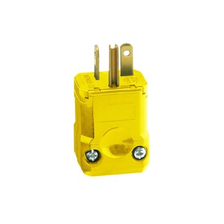 Leviton Industrial Grade Plug 20 Amp, 125 Volt 5356-VY
