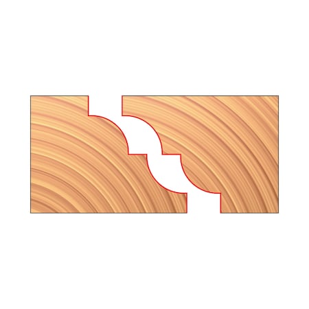 Freud 3-15/16in. x 1-3/32in. x 1-1/4in. Matched Reverse Detail Cutters UP282-IC