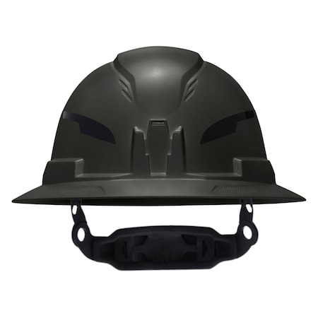 Klein Tools Class E Type-2 Hard Hat, Non-Vented Full Brim Style with Strap, Black 60960T2