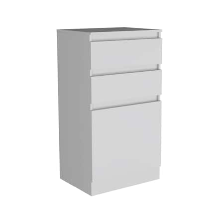 Homeroots 23" White Two Drawer Standard Chest 478397