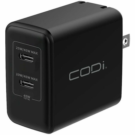 Codi 45W Wall Charger w/ 2x USB-C Charging Ports WC045-2C