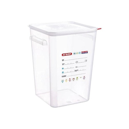 Araven Square Container W/Lid Polypropylene 23. 11857