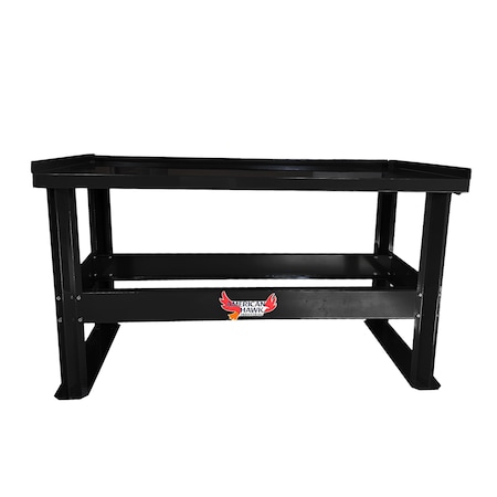 American Hawk Industrial Automotive Transmission Teardown Table - Black Auto Shop Table WDT-95-BLK