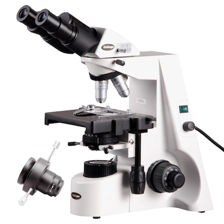 Amscope B690 Infinity Plan Darkfield Binocular Compound Microscope 40X-1000X w/20W Halogen Kohler Illuminat B690-PL-DK-E2