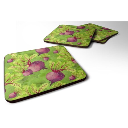 Carolines Treasures Watercolor Raddishes Foam Coaster, Set of 4 BB7574FC