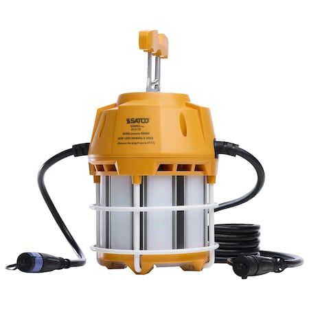 Satco 60W LED Hi-Pro Temp Work Light, 5000K, Corncob Shape, 80 CRI, Orange Finish S13170